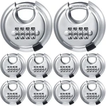 10 Pack 4 Digit Combination Locks Stainless Steel Code Disc Combo Padloc.... Fixed Price $119.72.