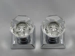Emtek Old Town Clear Knob With Quincy Rosette Dummy Function 8531US26. Fixed Price $116.00.