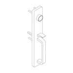 Falcon 512TP US32D 25 Series Exit Device Lever Trim, Satin Stainless Steel. Fixed Price $367.69.
