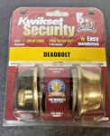 Kwikset Grade 3 Security Single Cylinder Deadbolt 96600-419 Keys Included. Fixed Price $19.99.
