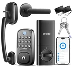Smart Door Lock With Handle, Wifi Fingerprint Deadbolt, Keypad, App & Voice Ctl. Fixed Price $69.41.