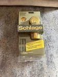 Vintage Schlage Deadbolt Double Cylinder B162NV Bright Brass 605. Fixed Price $34.99.