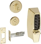 Kaba Ilco 710803 2-3/8" Backset Simplex Light Commercial Keyless Lock Bright Bra. Fixed Price $150.00.