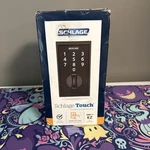 Schlage Touch Century Electronic Deadbolt Door Lock In Matte Black Keyless. Fixed Price $89.90.