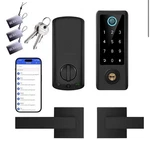 Bebasia Smart Fingerprint Door Lock With Handle Set, Full App Control. Fixed Price $62.99.