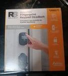 Reliabilt Fingerprint Deadbolt Door Lock Backlit Keypad Matte Black. Fixed Price $26.00.