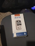 Kwikset Aura Keypad Bluetooth Lock Satin Nickel, App Compatible, Smartkey. Fixed Price $65.00.