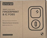 Smonet Fingerprint Smart Lock W/ Keyless Entry, Electronic Keypad, Deadbolt, Fob. Fixed Price $24.00.