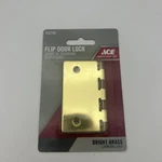 Ace Flip Door Lock Bright Brass #5302195. Fixed Price $9.99.
