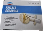Ez-flow, 57784, Brass US3, One Sided Keyless Deadbolt, Thumb Turn. Fixed Price $9.49.