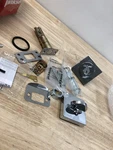 Kwikset Halifax Square Rose Deadbolt Smartkey With 6AL Latch - Polished Chrome. Fixed Price $24.94.