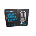 Turbolock TL117WM Smart Deadbolt Door W/ Wi-fi Bridge Keypad Brushed Nickel. Fixed Price $49.49.
