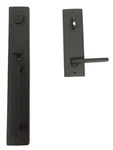 Baldwin EE.SANXSQU.R.CQE.190 Santa Cruz Handleset W/square Lever - Satin Black. Fixed Price $325.77.