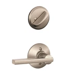 Schlage F59 619 Latitude Interior Lever With Deadbolt, Satin Nickel. Fixed Price $18.99.