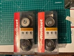 2-PACK Lot Kwikset Satin Nickel Keyed Double Cylinder Deadbolt Lock 96650-492. Fixed Price $40.33.