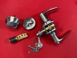 Stainless Steel Lever Exterior Lock And Deadbolt Combo For Mobile Home Doors. Fixed Price $52.88.