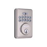 Defiant Radius Satin Nickel Single Cylinder Keypad Deadbolt Lock. Fixed Price $17.95.