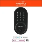 Defiant Round Matte Black Smart Wi-fi Deadbolt Powered By Hubspace. Fixed Price $59.99.