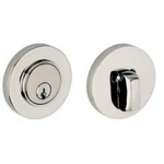 Baldwin 8244260 Contemporary Style Deadbolt For 2-1/8" Door Prep, Polished. Fixed Price $167.07.