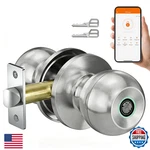 Euerte Smart Fingerprint Door Knob, Biometric Lock With App. Fixed Price $52.01.