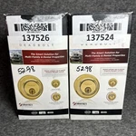 Kwikset Control Deadbolt Polished Brass 98160-007 Smartkey Re-key Lot Of 2. Fixed Price $38.97.