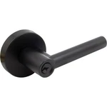 Zurich Door Lever With Round Rosette, Entry Latch, Kw Keyway, Matte Black. Fixed Price $85.00.