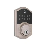 Defiant Square Compact Satin Nickel Electronic Single Cylinder Deadbolt Wi-fi En. Fixed Price $36.00.