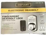 Defiant Electronic Deadbolt Satin Nicke Fingerprint Door Lock New Retail Box. Fixed Price $35.99.