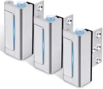 Home Security Door Reinforcement Lock 3PACK, Childproof Safety Inch, Silver. Fixed Price $54.98.