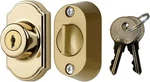 Security Model 703 Keyed Deadbolt For Storm And Screen Doors, Bright Brass. Fixed Price $39.99.