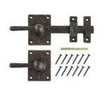 12 In. Natural Bronze Door Lever Drop Bar Latch Patina Pn 60172. Fixed Price $10.00.