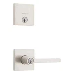Kwikset Halifax Entry Door Handle&deadbolt Combo Satin Nickel Smartkey Security. Fixed Price $39.99.