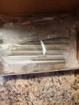 Box Of 10 Amazon Basics Euro Bar Cabinet Handle 1/2" Diameter 5.38"L Champagne. Fixed Price $20.49.