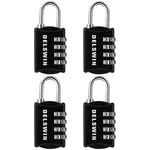Delswin Small Combination For Locker, 4-DIGIT Pieces, Charcoal Black. Fixed Price $15.99.