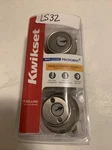 Kwikset Satin Nickel Adjustable Keyed Double Cylinder Deadbolt Lock 96650-492. Fixed Price $25.99.