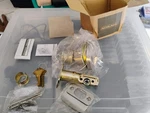 Schlage JD60 619 Single Cylinder Deadbolt Door Lock Different Keys New Open Box. Fixed Price $10.00.