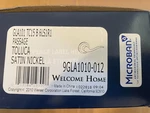 TC15 B 6LS1R1 Weiser Toluca Passage Lock Satin Nickel 9GLA1010-012. Fixed Price $18.99.