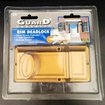 Guard Security Rim Deadlock Bronze Finish Solid Brass Model # 505 New Sealed. Fixed Price $9.99.