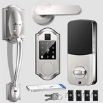 Fingerprint Smart Door Lock With Lever Handle Keyless Entry, Touchscreen Keypad. Fixed Price $143.99.