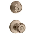 Kwikset Tylo Antique Brass Entry Door Knob & Deadbolt Combo Pack 96900-423 (new). Fixed Price $29.99.