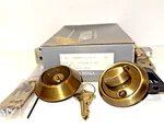 New Omnia D0806A38. 38.4 Sb Rose Deadbolt Kit Thick Door Shaded Bronze Nos. Fixed Price $199.88.