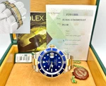 2005 Rolex Submariner Blue 16613 40MM 18K Yellow Gold Stainless Steel Box Papers. Fixed Price $12695.00.