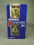 Brinks Keyed Entry Exterior Locking Polished Brass #66. Fixed Price $20.00.