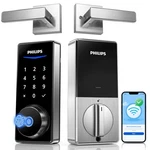 Smart Lock Wifi Keyless Entry Deadbolt Fingerprint Keypad Brushed Nickel Philips. Fixed Price $369.99.