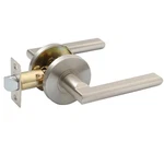 Ikonic Fellino Passage Lever Brushed Nickel Door Knob Handle Set. Fixed Price $20.80.