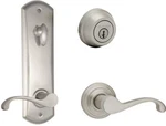 Vintage Nos Kwikset Commonwealth Interconnected Passage Door Lock Satin Nickel. Fixed Price $149.99.