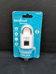 Benjilock By Hampton Fingerprint Padlock White BL40002WU. Fixed Price $33.99.