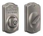 Schlage Camelot Electronic Keypad Deadbolt BE365 619 (satin Nickel) - New. Fixed Price $69.99.