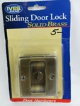 Ives/schlage Pocket/sliding Door Lock Solid Brass With Polished Chrome Finish. Fixed Price $14.25.