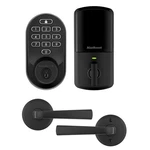 Halo Matte Black Keypad Wi-fi Electronic Smart Lock Deadbolt With Trafford Passa. Fixed Price $211.68.